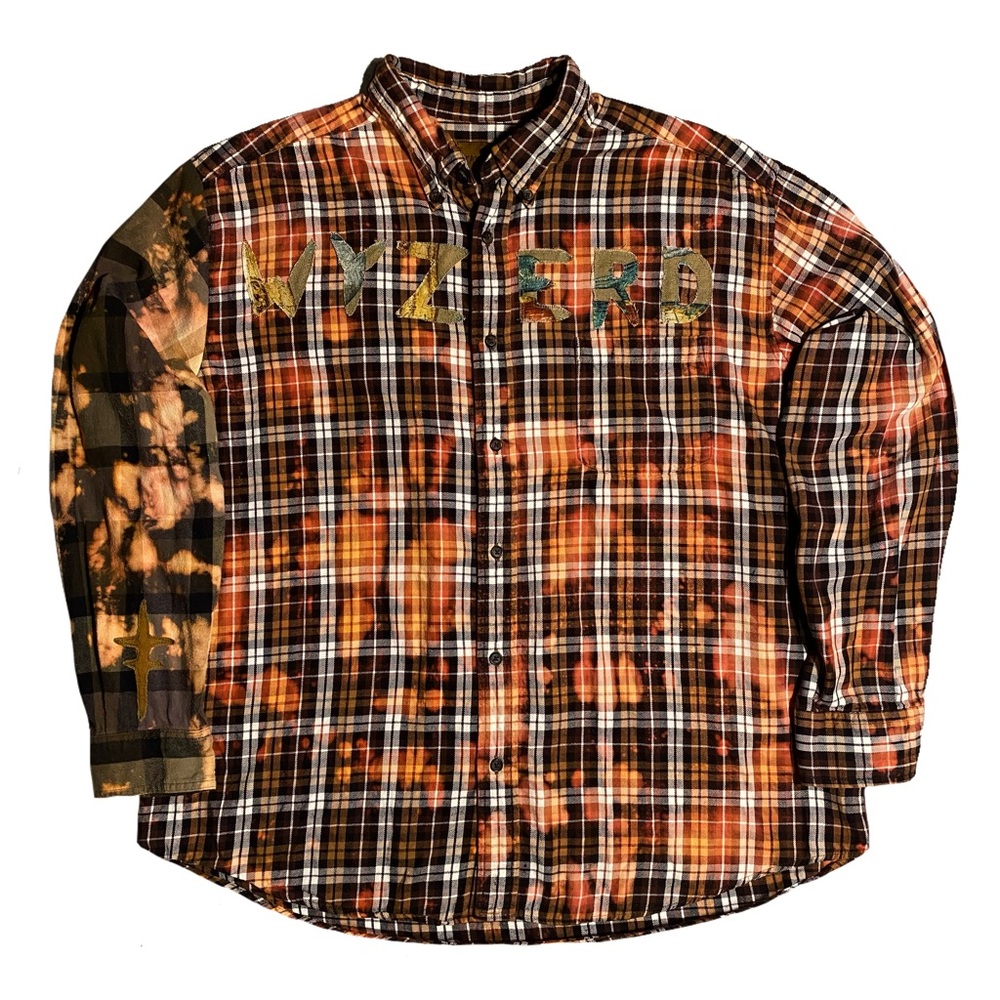 Bleached Patchwork flannel